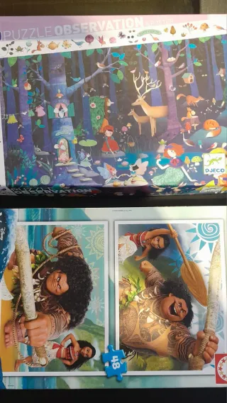 Lote 2 Puzzles DJECO y Educa