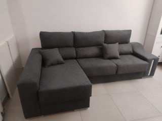 Sofa con L gris oscuro