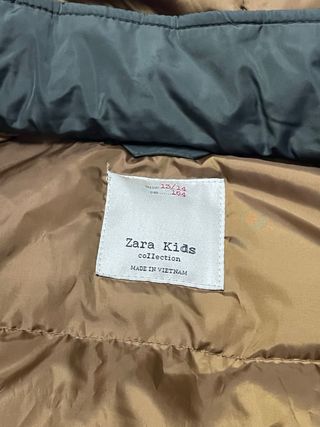 Parka verde con capucha para chico