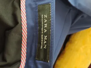 Traje azul Zara. talla 50 americana, 42 pantalón