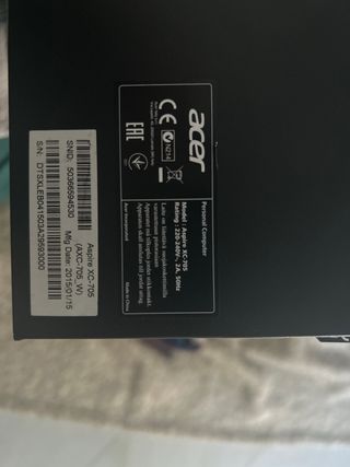 Acer Ordenador Completo con Pantalla y Teclado
