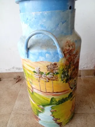 CANTARA DE LECHE PINTADA A MANO