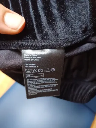 Completo effetto velluto poliestere