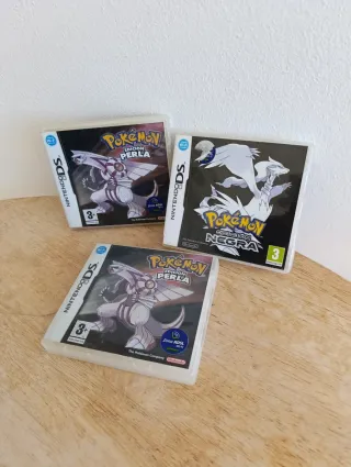 Pal españa caja Pokémon negra Perla Nintendo DS