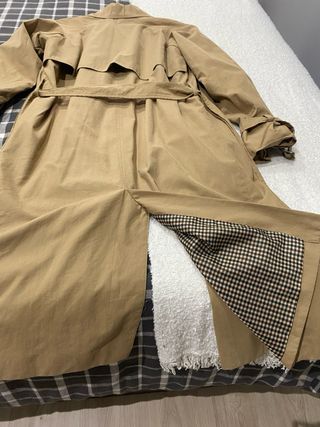 Gabardina Zara Beige Forrada