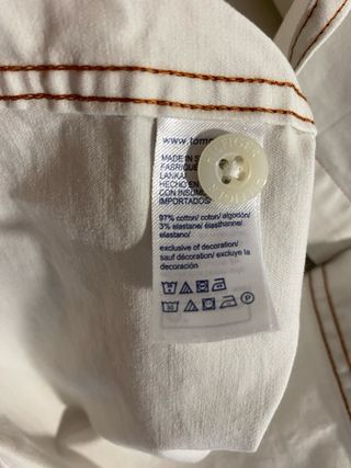 Sobrecamisa Tommy Hilfiger Talla L Blanca