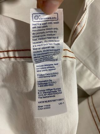 Sobrecamisa Tommy Hilfiger Talla L Blanca