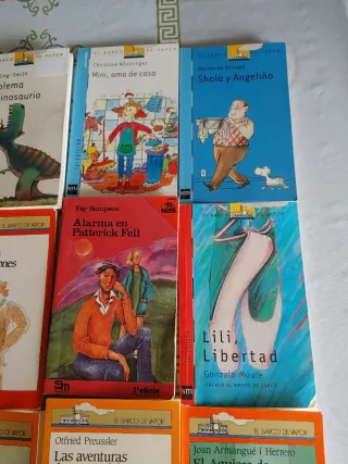 Lote doce libros barco de vapor