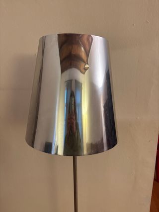 Lámparas de metal plateado