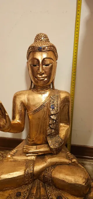 Statua Buddha Birmania Dorata