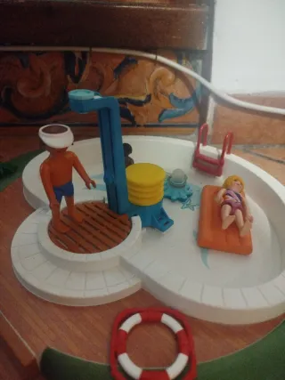 Playmobil Lote piscina y avion