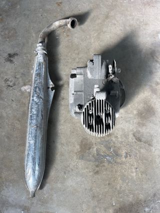 Motor y escape Derbi Rabasa