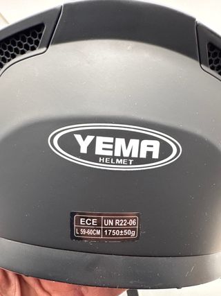 Casco Moto YEMA Negro Mate F1