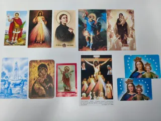 Lote 11 estampas religiosas variadas