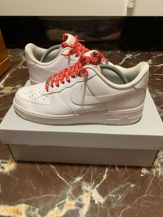 Nike Air Force 1 Blancas Rojas