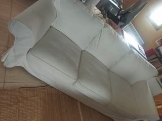 Sofá Ektorp 3 plazas Fundas Blancas