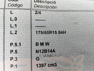 Despiece Mini One 1.4i