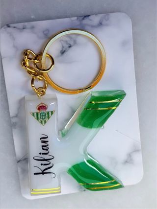 Llavero de Letra Personalizado de Fútbol