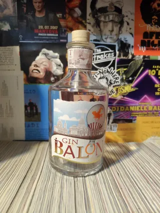 Bottiglie gin/rum vuote per bricolage