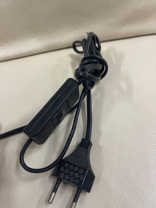 Lámpara Antigua Vintage Metal y Cristal