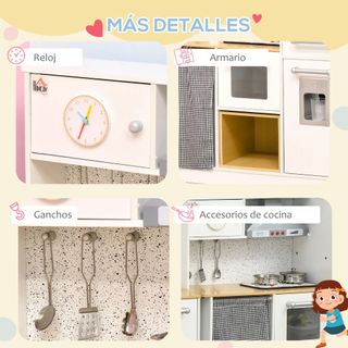 Cocina de Juguete de Madera para Niños +3 Años