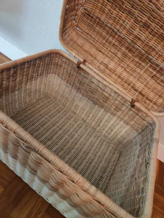 Baúl de ratán para almacenaje