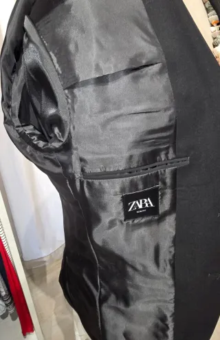 Traje de vestir Zara negro hombre