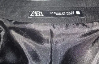 Traje de vestir Zara negro hombre