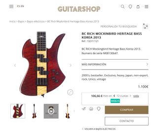 BC Rich Mockingbird Bass Heritage Korea