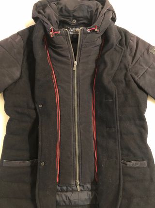 Abrigo Armani Jeans azul muy oscuro talla 48