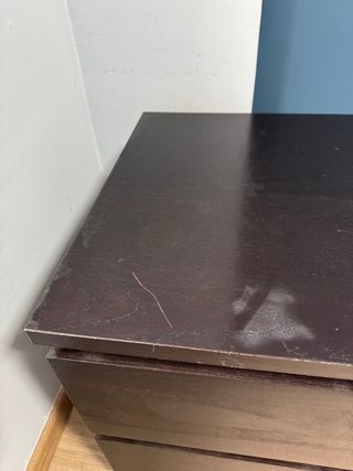 Cómoda/Cajonera Ikea Malm Negra 40x55