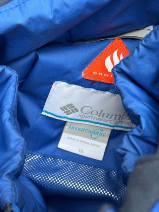 Chaqueta Columbia 2 en 1 Azul Marino y Azul