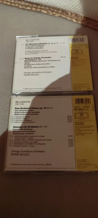 2 CD di musica classica Bartók