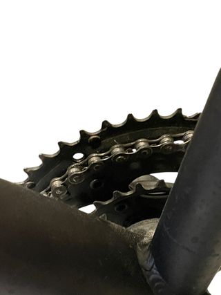 Bicicleta de montaña negra