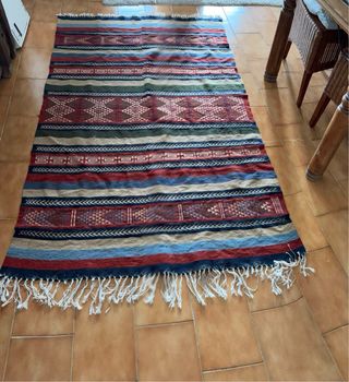 Alfombra artesanal lana tunecina