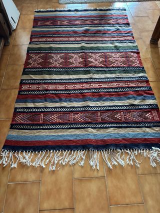 Alfombra artesanal lana tunecina
