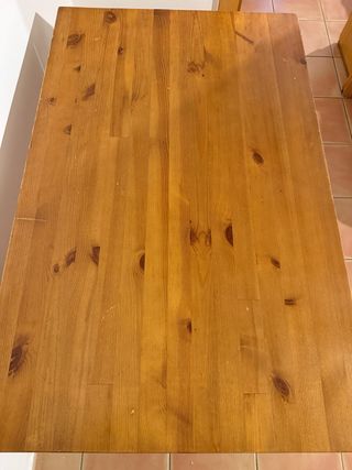 Mesa comedor madera + 3 sillas