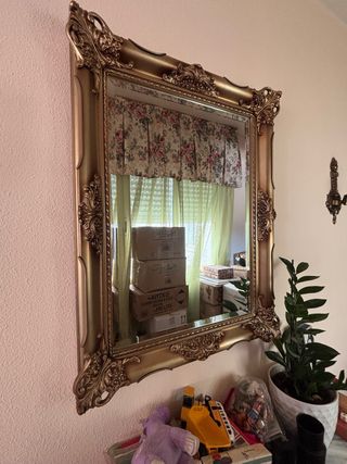 Espejo Rectangular Dorado