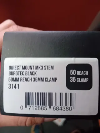 Potencia Burgtec MK3 35mm Negro