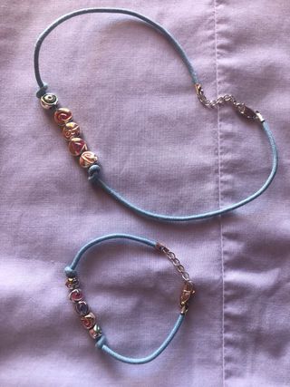 Conjunto collar y pulsera infantil