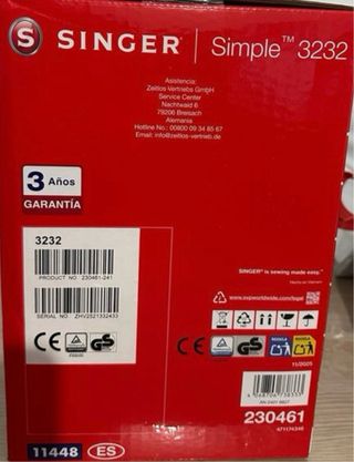 Máquina de Coser Singer Simple 3232