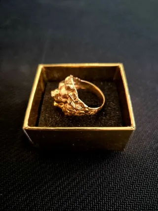 Sello Oro 18K Cabeza de León