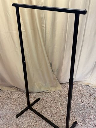 Burro perchero metálico regulable