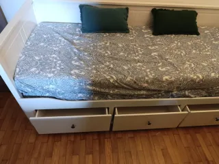 Cama nido Ikea blanca con cajones   Negociable