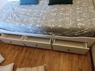 Cama nido Ikea blanca con cajones   Negociable