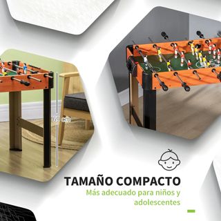 Futbolín con Soporte para Niños con 22 Jugadores