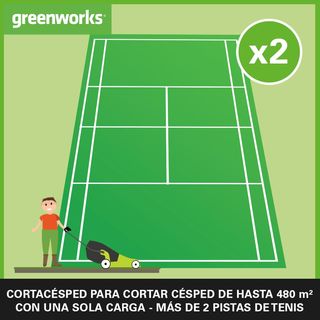 Cortacésped inalámbrico Greenworks de 48 V