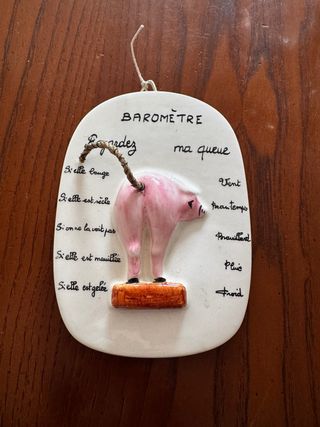 Barómetro francés de cerámica