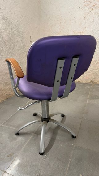 2 Sillas de Peluquería Púrpura
