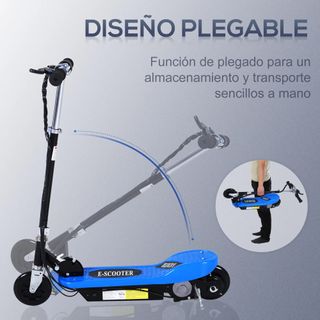 Patinete Eléctrico Plegable para Niños Azul